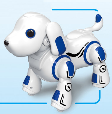 Remote control robot dog with lights and music