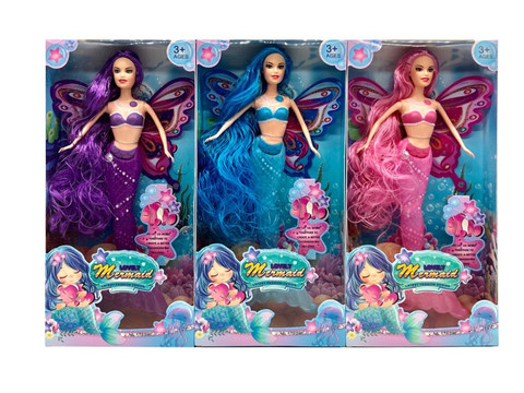 New 14-inch long hair lighting mermaid three mixed lights with lights