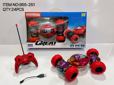 1:16 Four-way remote control twist car red/blue 2 colors