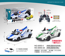 兰博基尼警车 一键开三门遥控车（1:16)