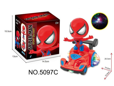 Spider-Man stunt go-kart