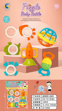 Educational baby rattler toy