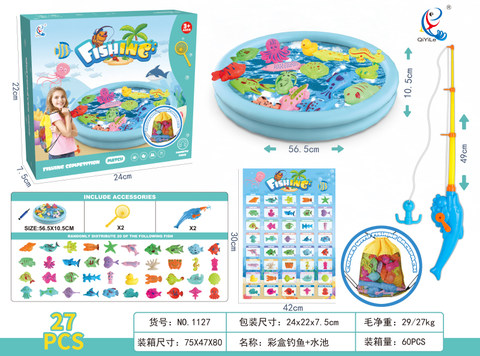 Color box fishing + pool