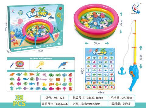 Color box fishing + pool