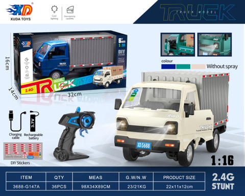 2.4G 1:16 Remote Control Micro Card Van