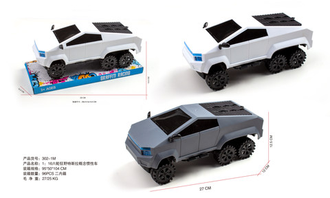 1:16 Six-wheeled Wild Tesla Concept Inertia Car