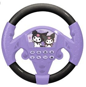 Music steering wheel with suction cup