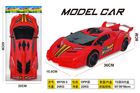 Inertia red sports car