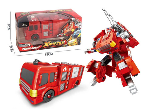 deformed fire truck