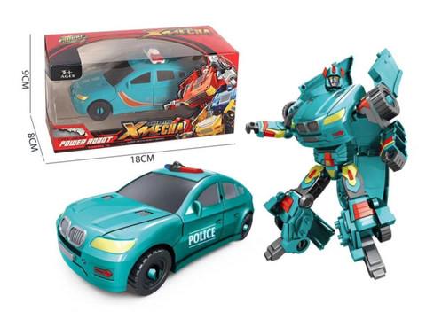 deformation police car
