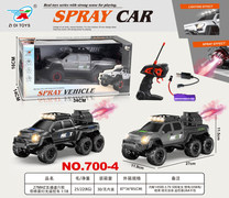 27MHZ 五通六轮带喷雾灯光遥控车1：18
