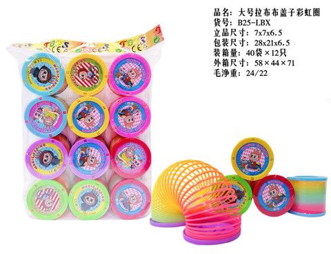 Labub lid rainbow ring