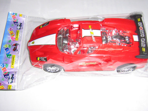 Pelted inertia car red and yellow 2 colors
