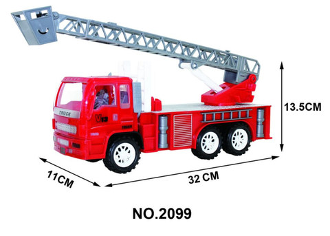 Inertial fire engineering vehicle red