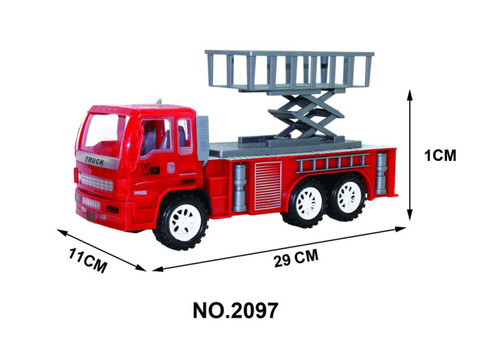 Inertial fire engineering vehicle red