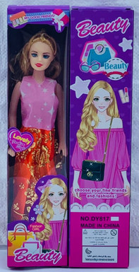 11.5 An inch empty body and a long dress hanging a flower Barbie doll