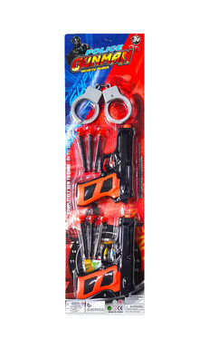 Soft bullet gun (double gun + handcuff)
