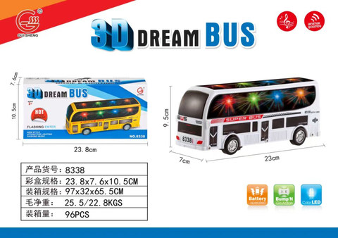 Electric universal 3D light and music bus