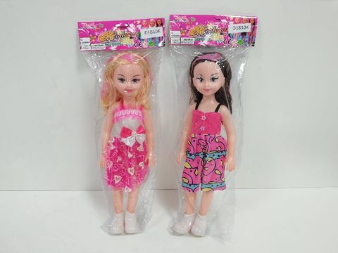 18-inch big-eyed girl suspender dress (2 mixed styles)+ music