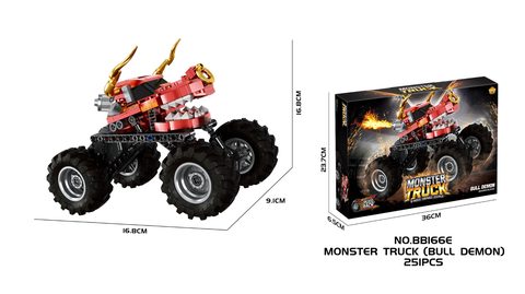 Pullback Monster Ox Demon Bigfoot Car (with shock absorber)