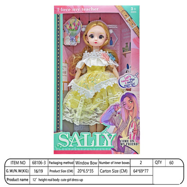 [English] 12-inch full-body cute girl dressed up as a loli doll single