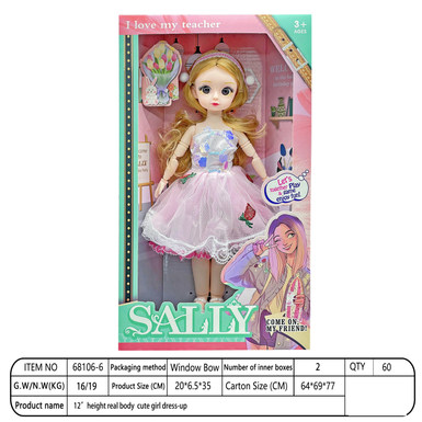 [English] 12-inch full-body cute girl dressed up as a loli doll single