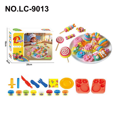 Lollipop colored clay set