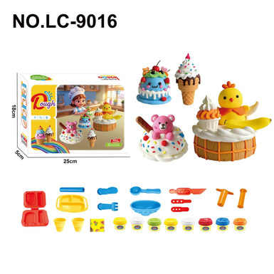 Summer ice cream colored clay set
