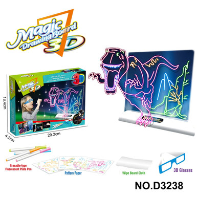 3D Light Sketchboard (with glasses)-Dinosaur Edition (English packaging)