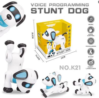 Remote control voice control programming stunt dog (battery included)
