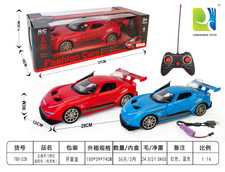 五通开门带灯遥控车(包充电)