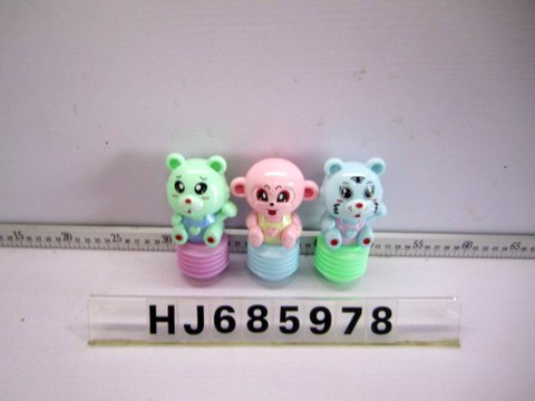 Cartoon airbag BB rattle (bear/tiger/monkey) mixed