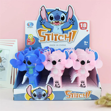 Stitch Small Double-Headed Hand-Pressure Fan (18PCS)