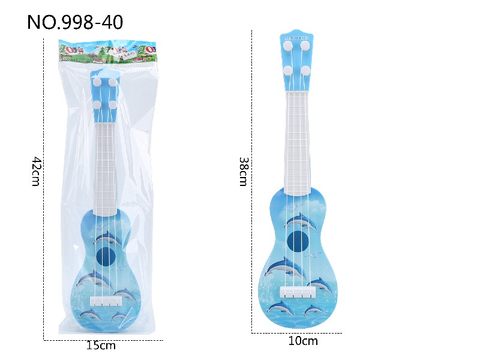 Dolphin pattern small guitar