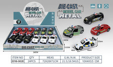 1：64 超跑警车 4色混装