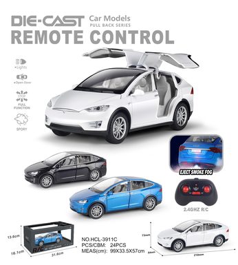 Remote control spray 1:22 Tesla alloy car