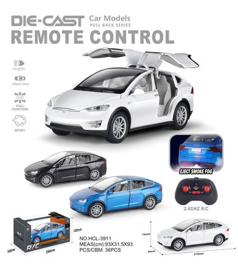 Remote control spray 1:22 Tesla alloy car