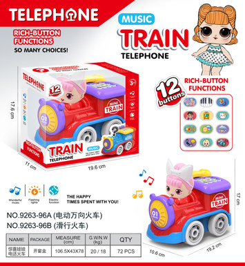 Surprise doll electric universal telephone train