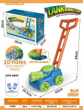 Fully automatic tank bubble cart (with 2 bottles of 50ML bubble water)