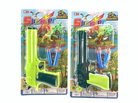 Soft bullet gun dinosaur set