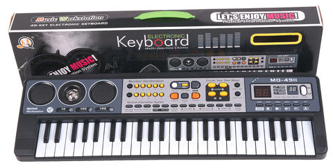49-button multi-function electronic organ with microphone (with plug-in)