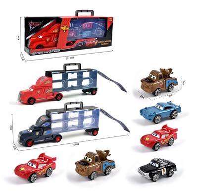 Portable gift box container sliding tractor belt 6 sliding AB cars General mobilization