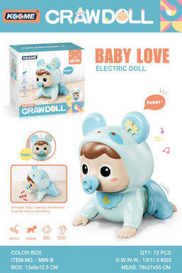 Electric fun climbing baby boy treasure