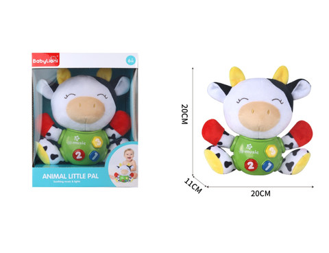 Sound and light soothing doll (little cow)