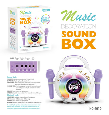 Round Bluetooth slightly/purple
