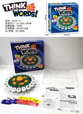 English THINK WORDS! Crazy alphabet game