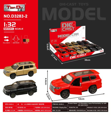 1:32 Simulated pullback alloy car two-door, 18 Lexus models, 12 models