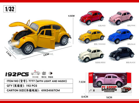 1:32 Volkswagen Beetle Alloy Car Model (Elected)