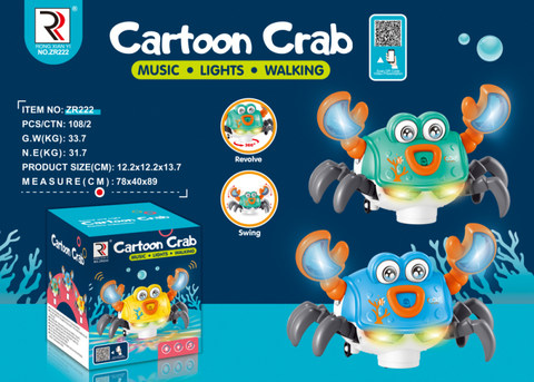 Electric universal light music crab
