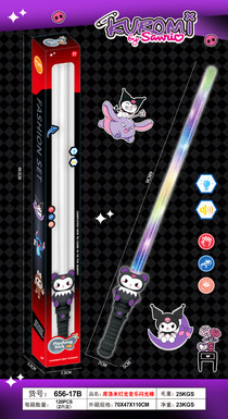 Kuromi lights, music, flash sticks
